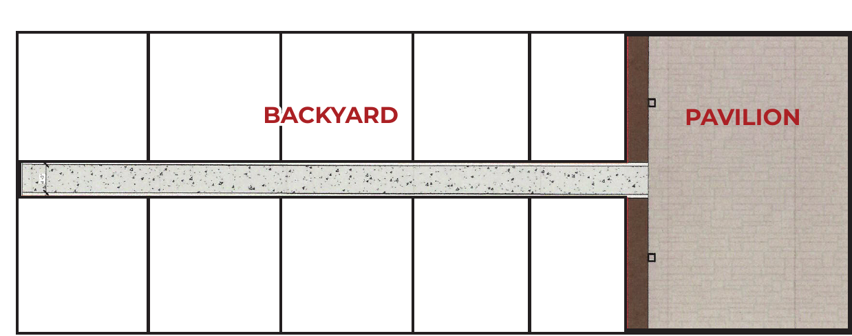 Outdoor Building floor plan showing numbered booths